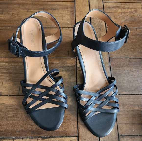 Vionic Peony Heel Black, NWOB